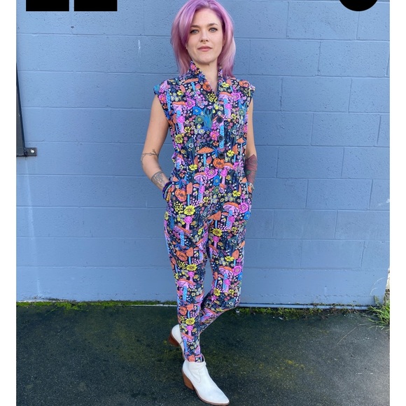 Nooworks Pants - Nooworks Colorful Graphic Jumpsuit